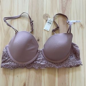 AERIE BRA (PURPLE COLOR) Super soft & very cute detail